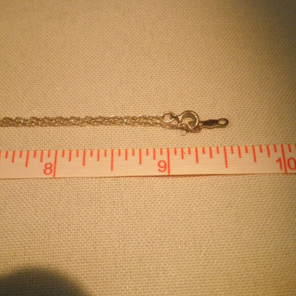 Vintage Sterling Silver Necklace With Four Pendants - Picture 4 of 5